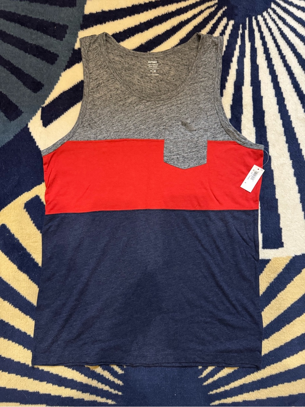 Old Navy Colorblock Tank Top with Pocket